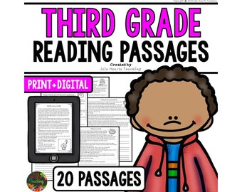 Third Grade Reading Comprehension Passages and Questions Worksheets I Homeschool I Homework