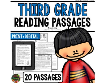 Third Grade Reading Comprehension Passages and Questions Worksheets I Homeschool I Homework