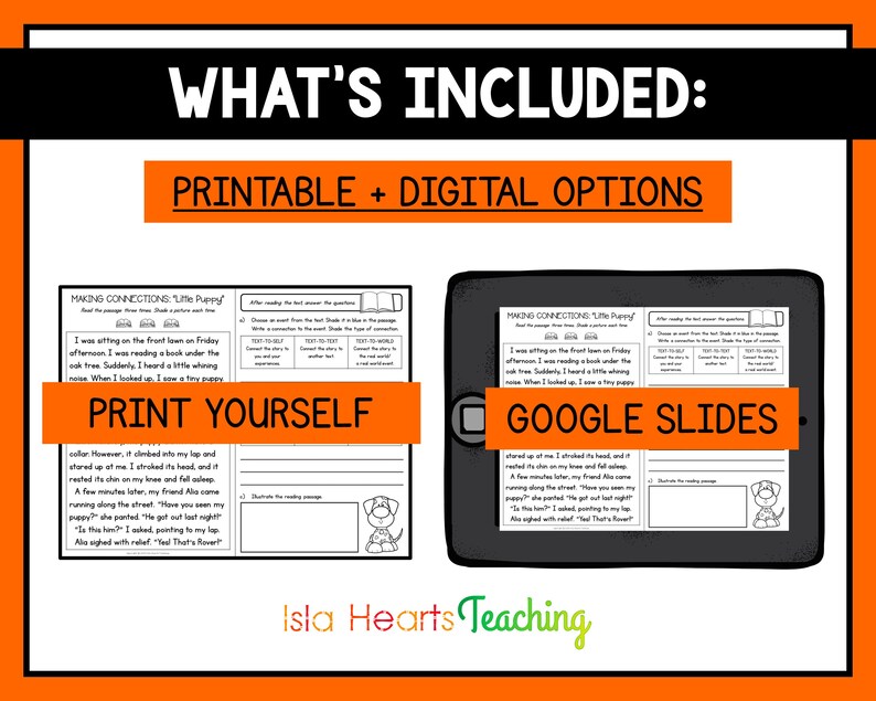 Making Connections Reading Comprehension Passages and Questions - Reading Strategies for Kids - Short Story Reading Worksheets - Homeschool image 4
