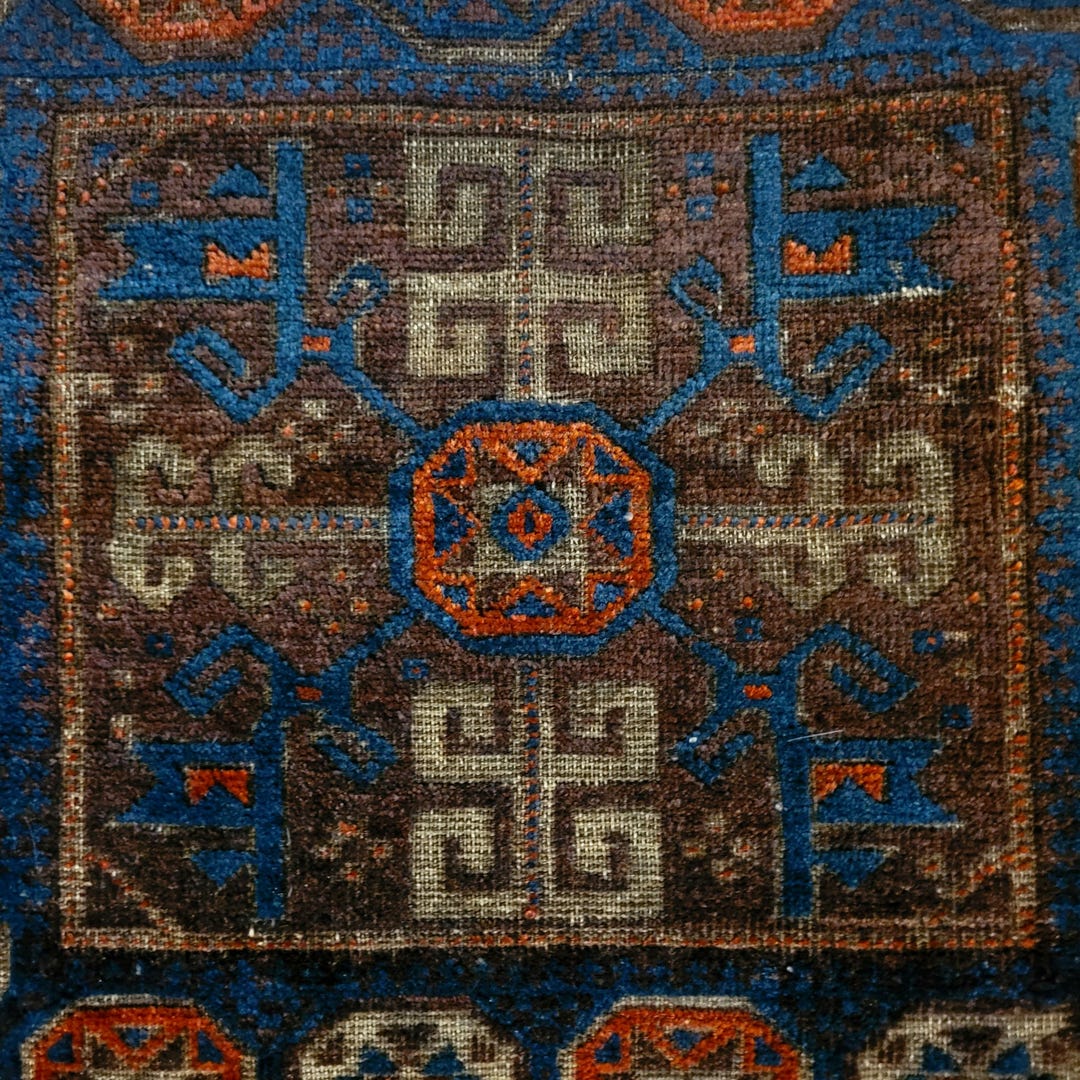 Antique Baluch Timuri Group Bagface Circa 1880 or Before Western ...