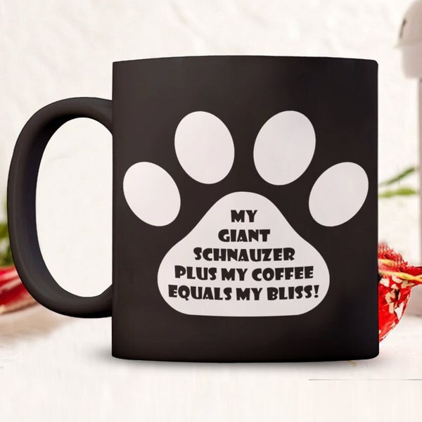 Snauzer Dog Gifts, Giant Schnauzer Gift Coffee Mug for Giant Schnauzer Dog Owner Lover. Funny Dog Breed Gift Idea. Mother's Day Gift.
