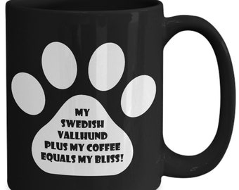 Swedish Vallhund Coffee Mug for Swedish Vallhund Dog Lover. Funny Dog Breed Gift. Christmas, Birthday, Mother's, Father's Day Present.