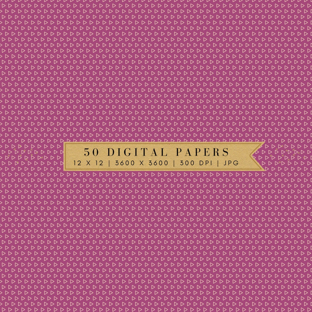 Digital Paper Pack | Pink Background | Grid | Modern | Seamless | Small ...