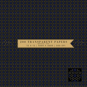 Transparant digitaal papierpakket | Tweekleurig zeshoekig patroon | Naadloos patroon | Verschillende maten | PNG-indeling | Voor commercieel gebruik