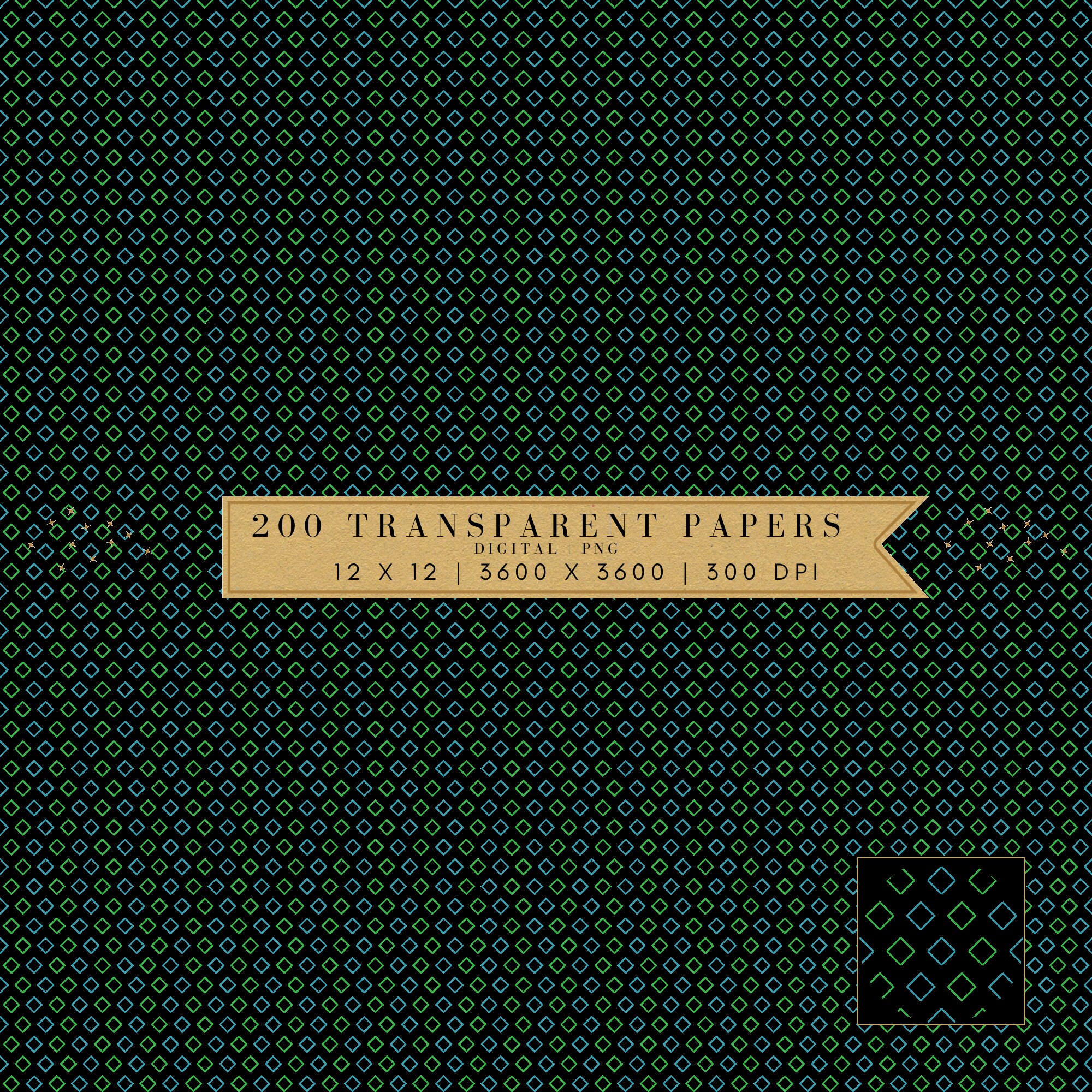 Transparent Design Packet Transparent Digital Paper Pack | Transparent Overlay | Diamond Pattern ...