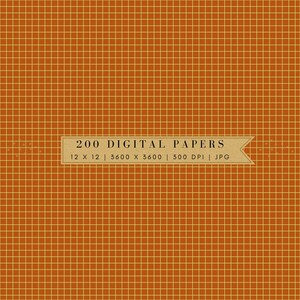 Digital Paper Pack | Multi-Color Graph Paper | Yellow Lines | Commercial Use | Vibrant Grids & Backgrounds | Grid Paper | Paper For Crafting