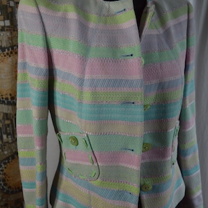 escada retro colorful jacket blazer pastel 38 90s pastel