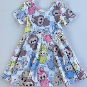 Labubu Monsters Girls Dress