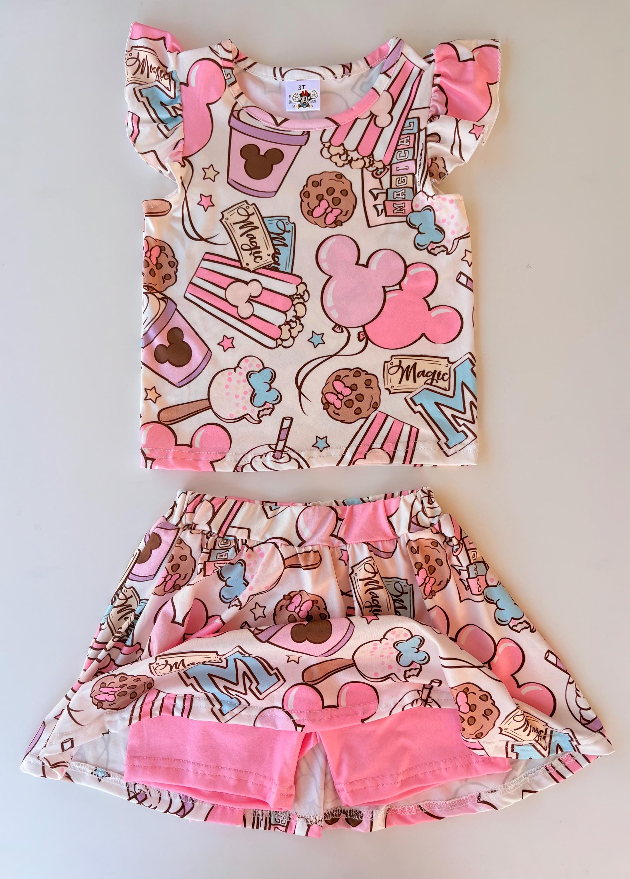 Theme Park Snacks Skort Set