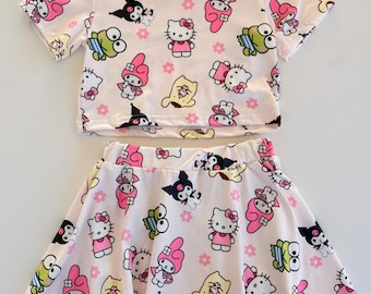 Kitty and Friends Birthday Outfit Skirt Set
