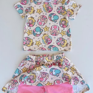 Peach Princess Top and Skort Set