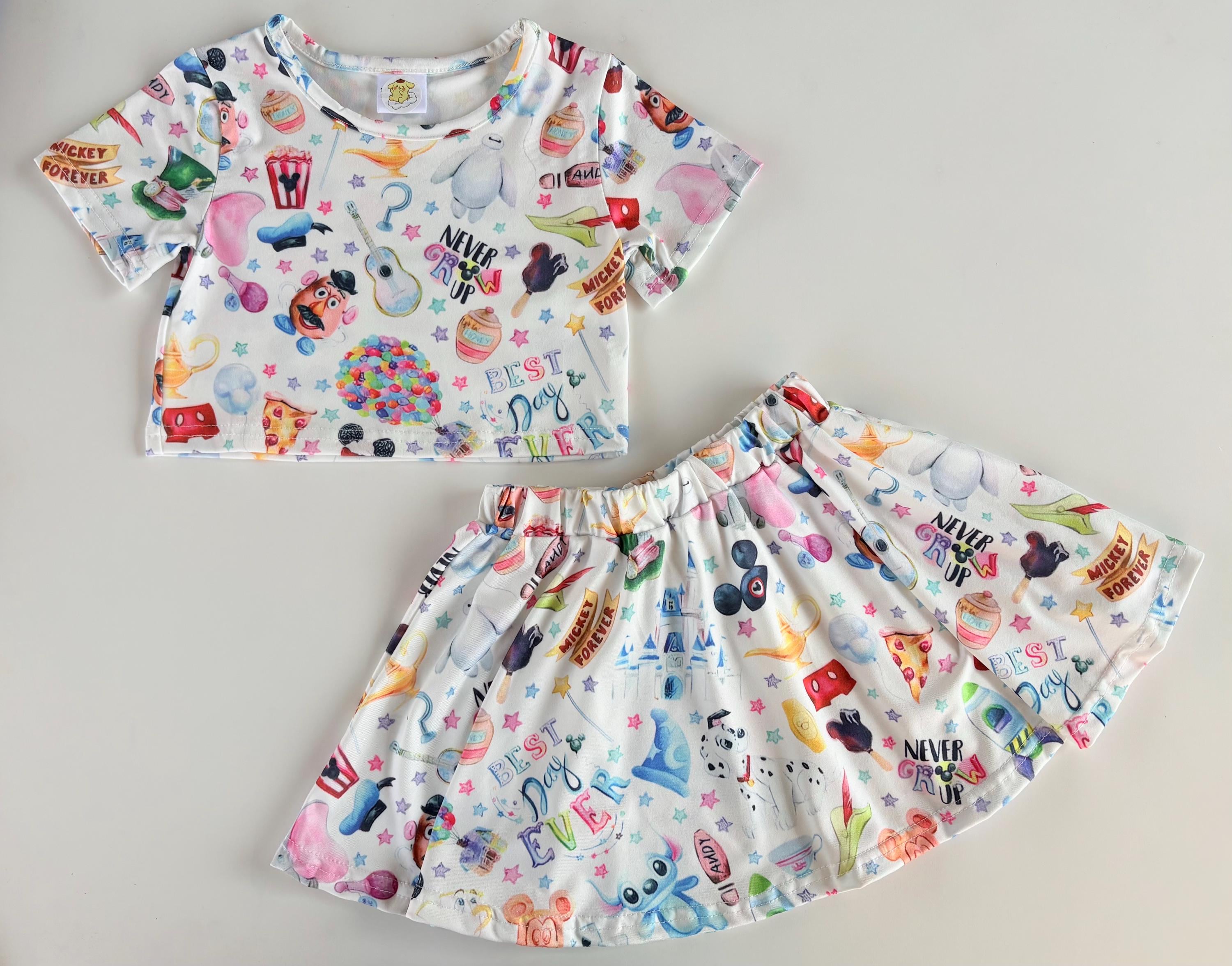 Theme Park Magical Things Skirt Set