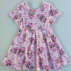 Labubu Pink Girls Dress