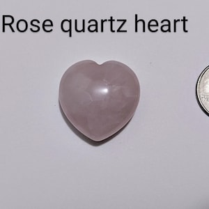 Rose quartz heart