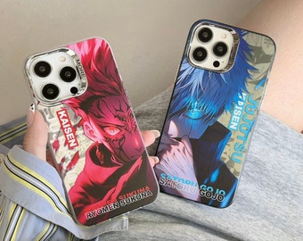 Cartoon anime iPhone case,Electroplated color silver iphone protective case,iphone case for iphone15/14/13/12/11,iphone15promax,iphone15