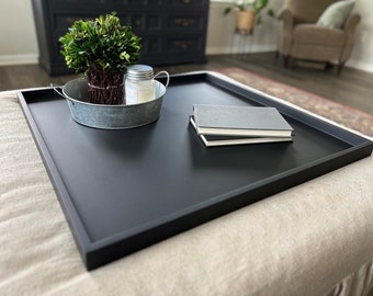 Modern and Stylish Ottoman and Serving Trays - Pick your size and color