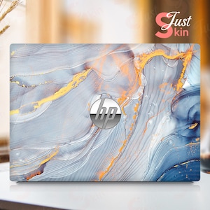 Hp Laptop Skin,Hp Envy 360 Skin,Personalized Gray Marble Texture Vinyl Decal for Spectre Envy Pavilion Victus Omen Zbook Elite Probook