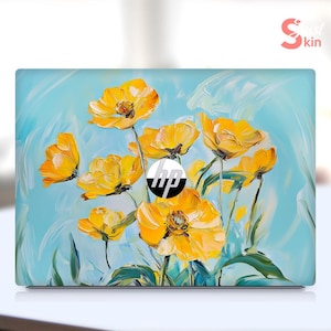 Hp Laptop Skin Customizable Design Gifts For Her Oil Painting Floral Style Design For Hp Spectre Envy Victus Omen Zbook Elite Probook Series