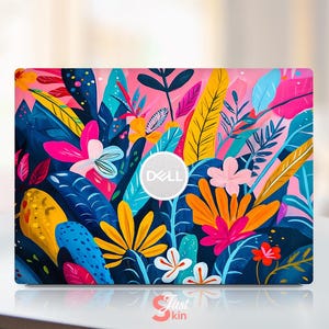 Dell Laptop Protective Film Customizable Gift Personalized Pink Flower Design Suitable for Dell Xps Latitude Inspiron Vostro Precisio