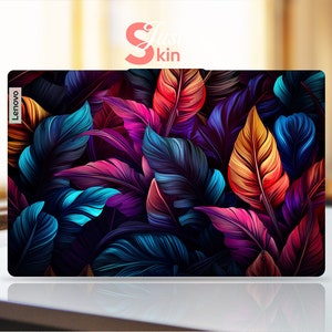 Lenovo Computer Skin, Valentine for Husband Bright Plant Design Handmade Cool Vinyl Decal for Legion Yoga Thinkpad Thinkbook Ideapad Series