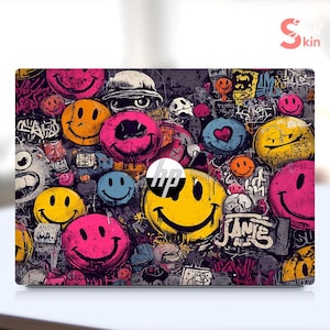 HP EliteBook 840 G6 Laptop Protector, &quot; The Street Art of Happiness&quot; Vinyl Decal for Spectre Envy Pavilion Victus Omen Zbook Elite Probook