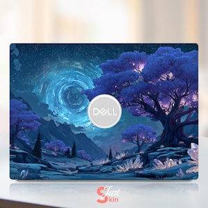 Dell Precision 3591 Laptop Sticker Custom Purple Magic Design Personalized Gift for Dell Alienware Latitude Inspiron Vostro  Series