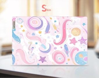 Laptop Skin Protector Laptop Accessories Customizable Gift For Friend Pink Planet Design For Legion Yoga Thinkpad Thinkbook Ideapad Series