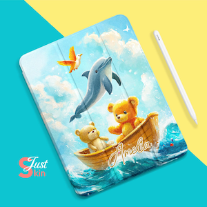 Ipad Mini Book Cover Joyful Ocean Adventure Print Aesthetic Ipad Case for IPAD102022-10.9&quot;IPAD MINI 6-8&quot;IPAD AIR4/5-10.9&quot;Cover with Pen Slot