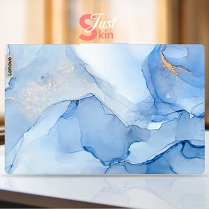 Lenovo Legion Skin Protectant Laptop, Personalized Unique Blue Marble Texture Vinyl Decal For Legion Yoga Thinkpad Thinkbook Ideapad Series