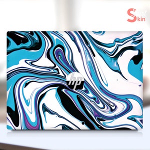 Hp Laptop Skin, Customization Gift, Pre-Cut Personalized Blue Vinyl Decal For Spectre Envy Pavilion Victus Omen Zbook Elite Probook