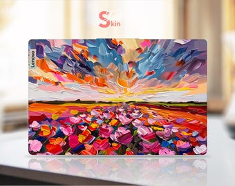 Lenovo computer skin kleurrijk olieverfschilderij ontwerp aanpasbaar cadeau vinyl sticker voor Legion yoga Thinkpad Thinkbook Ideapad-serie