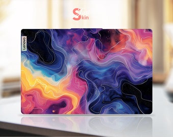 Skin pour ordinateur portable Lenovo, cadeau sympa unique, autocollant coloré personnalisé en vinyle pour Thinkpad Thinkbook série Legion Yoga