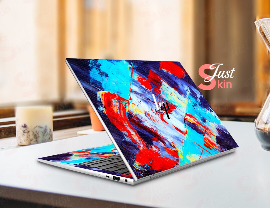 Hp 15 Laptop Skin Precut Personalized Gift Abstract Painting Vinyl