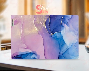 Personalized Lenovo Yoga Slim 7 Skin Pre-Cut Personalized Gift Colored Marble Vinyl Decal for Legion Yoga Thinkpad Thinkbook Ideapad Series