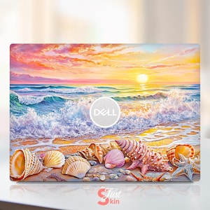 Dell Laptop Decal Custom Seaside Scenery Graphic Full Cover Vinyl Decal for XPS Latitude Inspiron Vostro Precisio Series