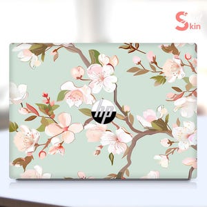 HP Laptop Sticker Custom Cute Flower Pattern Vinyl Decal for Spectre Envy Pavilion Victus Omen Zbook Elite Probook Series