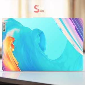 Laptop para juegos Lenovo, calcomanía personalizada de regalo de Halloween, diseño distintivo de vinilo azul para Legion Yoga Thinkpad Thinkbook Ideapad Series