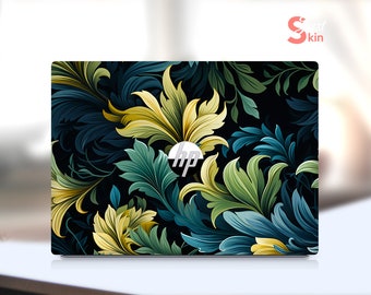Hp Laptop Skin, 14 Zoll Laptop Unterseite, personalisierte Blumen-Vinyl-Aufkleber für Spectre Envy Pavilion Victus Omen Zbook Elite Probook