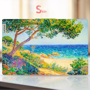 Lenovo  Thinkpad Laptop Protective Film Oil Painting Seascape Pattern Customizable Vinyl Decal for Legion Yoga Thinkbook Ideapad Series