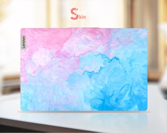 Customizable Decal, Lenovo Accessories, Personalised Gift, Blue Marble Texture Vinyl Skin For Legion Yoga Thinkpad Thinkbook Ideapad Series