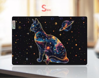 Voor Lenovo Volledige set laptopstickers Black Cat Design Gift Vinyl sticker voor je gezin For Legion Yoga Thinkpad Thinkbook Ideapad-serie