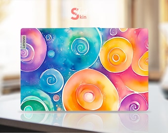 Lenovo Laptop Protective Film Gift For Wife Personalized Colorful Water Ripple Design For Legion Yoga Thinkpad Thinkbook Ideapad Series