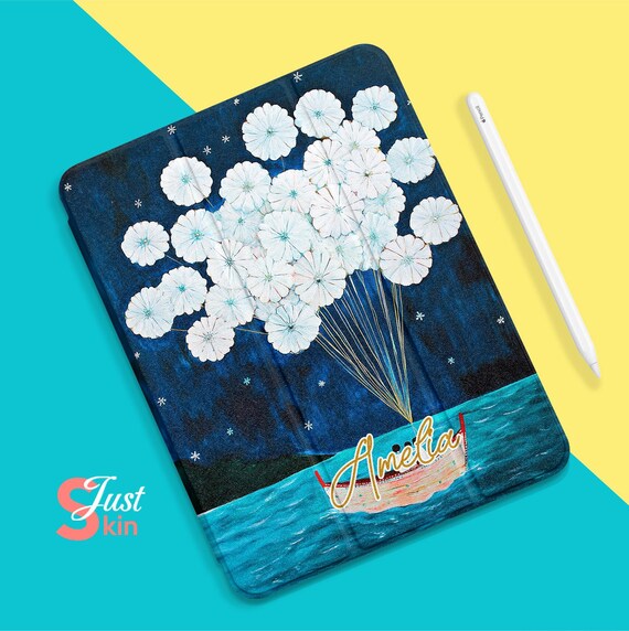 IPad Case Personalized Cover Custom Oriental Aesthetics Ocean Name