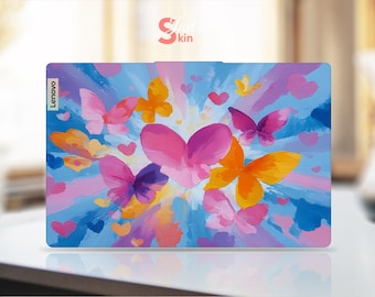 Película protectora para portátil Lenovo Yoga 14 Ill10x, calcomanía de vinilo con diseño "Pintura al óleo personalizada del mundo floral" para la serie Thinkpad Ideapad