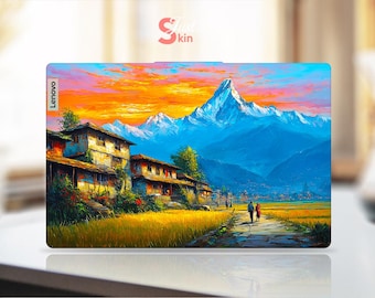 ThinkPad T14s Gen 6 Lenovo Laptop Mother's Day Gift Customized Snow Mountain Pattern Vinyl Protective Film for Yoga Thinkpad  Ideapad Series