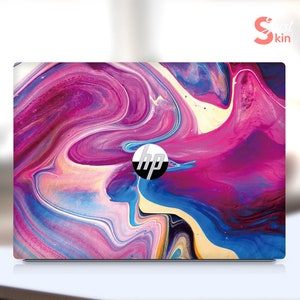 Elitebook Skin, Personalized Gift, Pink Marble Design Personalization Vinyl Decal For Spectre Envy Pavilion Victus Omen Zbook Elite Probook
