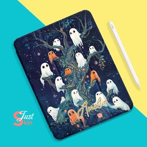 IPad 9th Generation Case with Holder Autowake/Sleep Halloween Enchanted Nigh Design for IPAD AIR 1 2 9.7&quot; Pro 2022 12.9&quot; IPAD Pro 2024 13&quot;