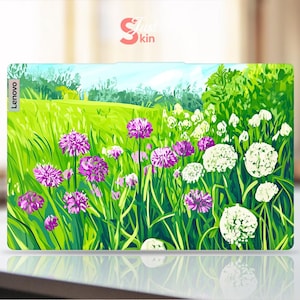 Calcomanías protectoras de piel para Lenovo Yoga, regalo de oficina, diseño de protección ocular con césped verde, calcomanía de vinilo para la serie Legion Thinkpad Thinkbook Ideapad