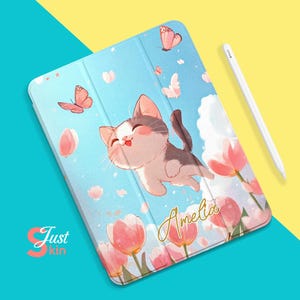 Ipad Air 5 Super Cute Cat Protective Folio Ipad Case Personalized Cover Kawaii Gift for Daughter for Ipad Air 3/Pro-10.5&quot; Pro 2020/2021