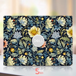 Dell Laptop Skin, Full Coverage Aesthetic Floral Pattern, Distinctive Gift Vinyl Decal Fits Dell Xps Latitude Inspiron Vostro Precisio